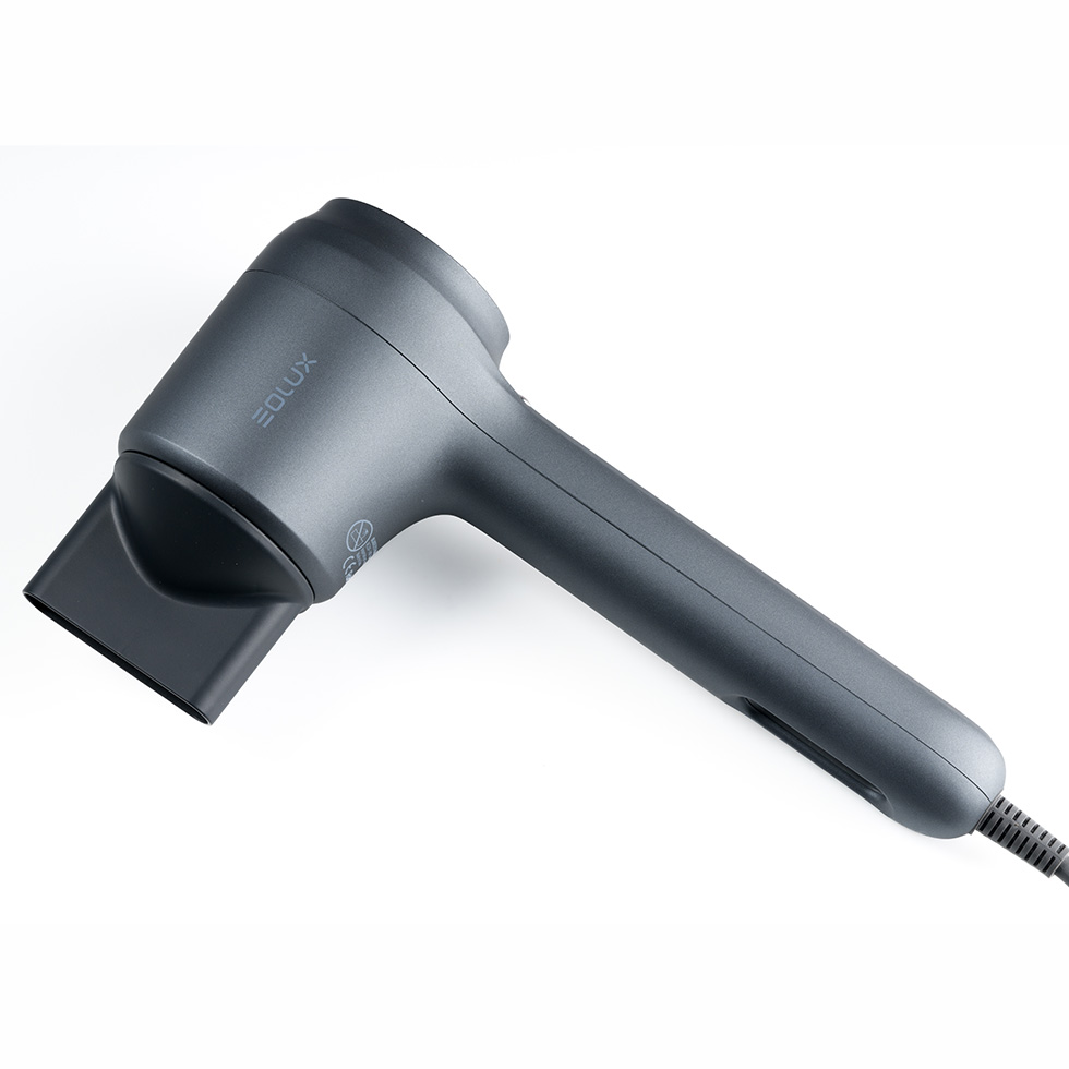 Secador iónico silencioso EX02BLK con boquilla ancha de alisado