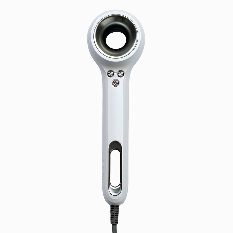 Vista frontal Secador iónico silencioso EX02WHT sin aspas