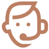 Soporte Icono de Atención al cliente