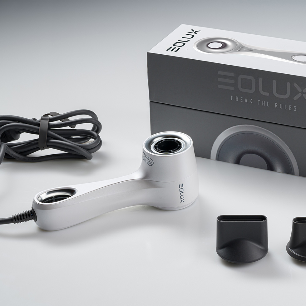 Secador-ionico-EX01WHT Secador iónico silencioso mini EX01WHT sin aspas
