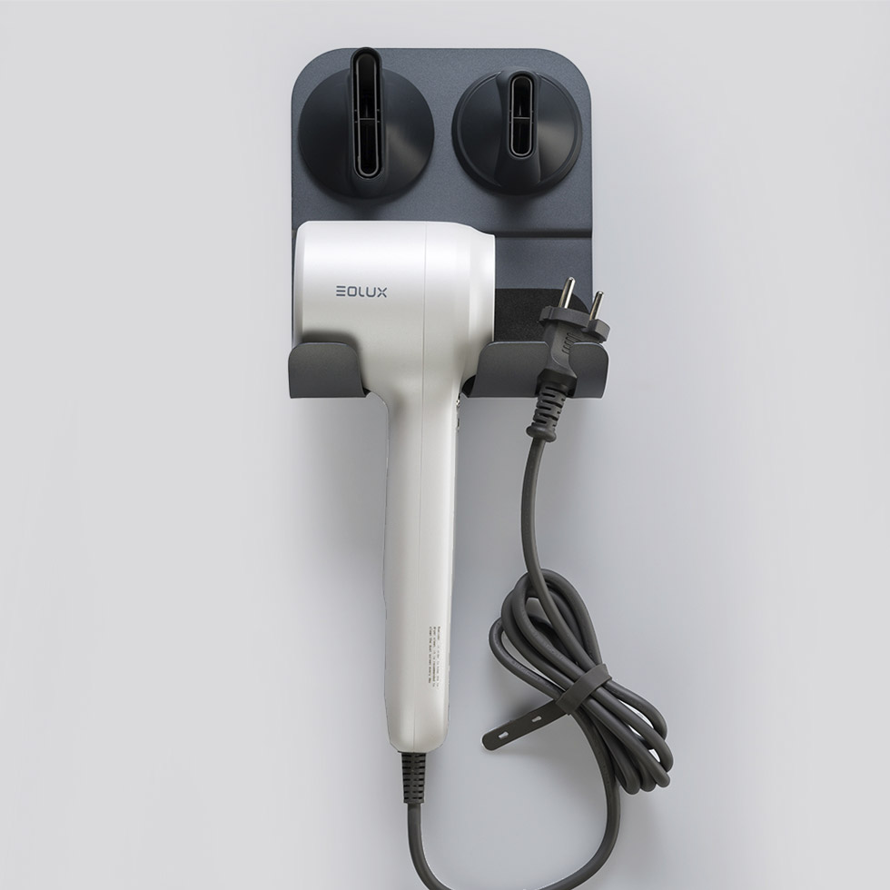 Soporte y secador Soporte de pared y secador EX02 blanco